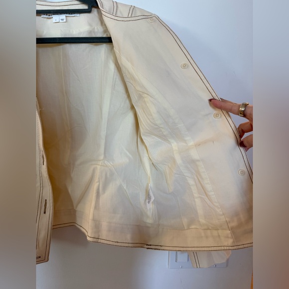 Veronica Beard Ferazia Jacket and Keita Shorts Set in Ecru Size 4 - Picture 9 of 16